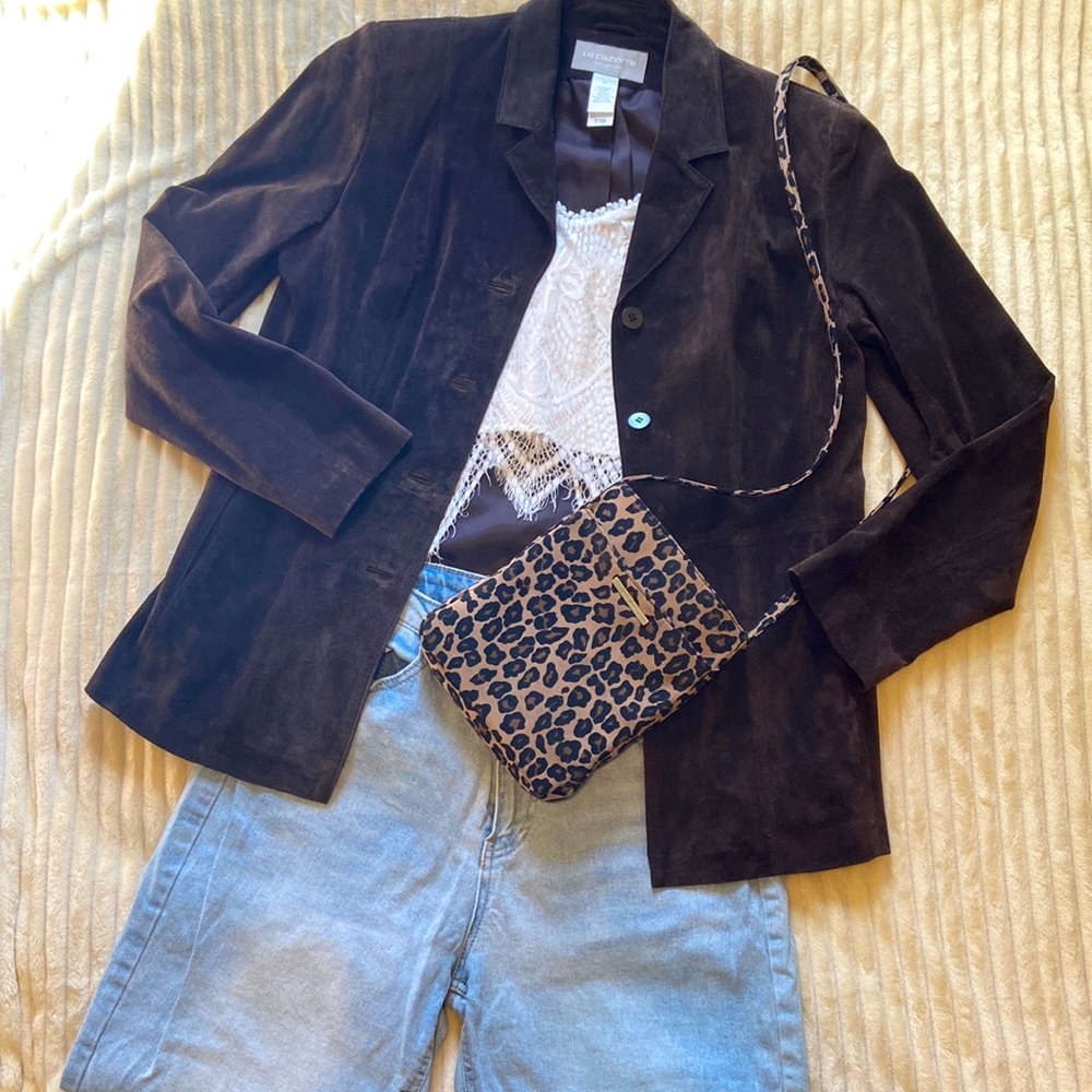 Liz Claiborne Chocoalte Brown Blazer